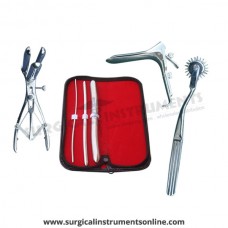 Hegar uterine dilator 3 pieces set,3-4, 7-8, 15-16, pinwheel, mathieu, grave large